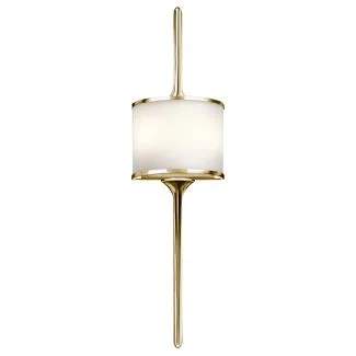 ELSTEAD Mona KL-MONA-L-PB 2 Light Wall Light - Polished Brass