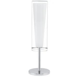 EGLO 89835 LAMPA PINTO OPRAWA STOŁOWA TL/1 E27 CHROM/KLAR/WEISS PINTO