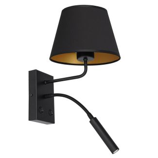 LUMINEX 3501 oprawa ścienna Arden kinkiet czarny złoty