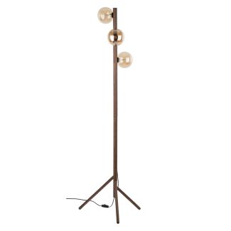 TK-LIGHTING 16151 ESTERA WOOD ORZECH BURSZTYN LAMPA PODŁOGOWA 3XG9