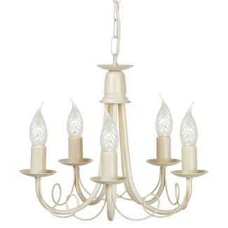 ELSTEAD MINSTER MN5 IV/GOLD 5Lt Chandelier/Semi-Flush