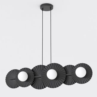 EMIBIG 1726/6 UMBRA 6 BLACK Lampa wisząca
