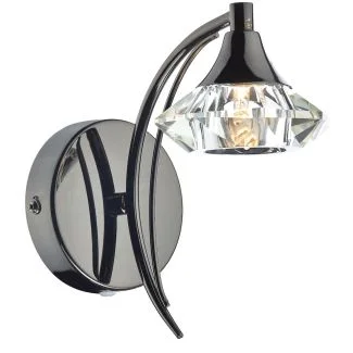 DAR LUT0767 LUTHER SWB CW CRYSTAL GLASS BLK CHR