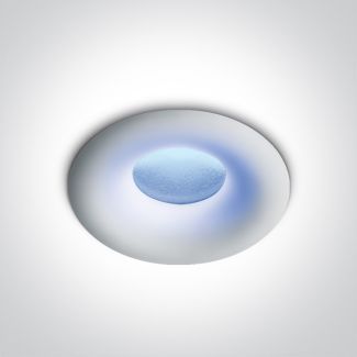 ONE LIGHT 10101L/W/BL Kamari wpust LED biały IP44 1W niebieska barwa star light