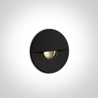 ONE LIGHT 68070/B/W Kavasila czarny wpust ścienny LED 3000K 1W 350mA IP65