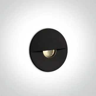 ONE LIGHT 68070/B/W Kavasila czarny wpust ścienny LED 3000K 1W 350mA IP65