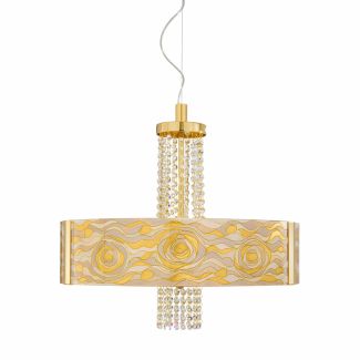 KOLARZ 0345.36.3.AQ.CH.OKPT EMOZIONE lampa wisząca złoto 24K