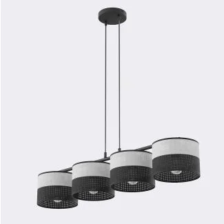 EMIBIG 1652/4 KARBON 4 BL GRAY LAMPA WISZĄCA
