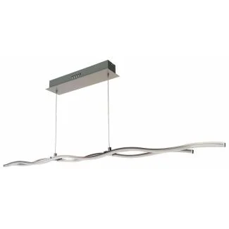 REALITY 325502-07 Wave Line - lampa wisząca 2 płomienna LED alu