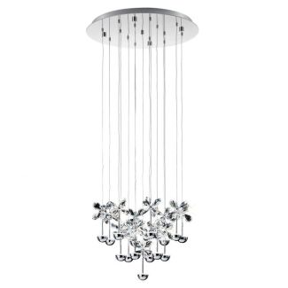 EGLO 93662 LAMPA PIANOPOLI OPRAWA WISZĄCA LED-HL Ø500 CHROM/KRISTALL PIANOPOLI