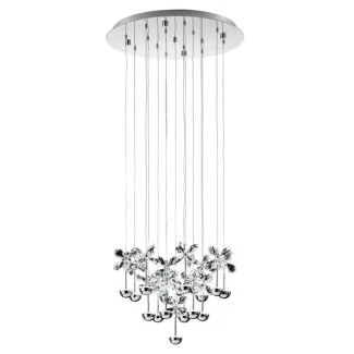 EGLO 93662 LAMPA PIANOPOLI OPRAWA WISZĄCA LED-HL Ø500 CHROM/KRISTALL PIANOPOLI
