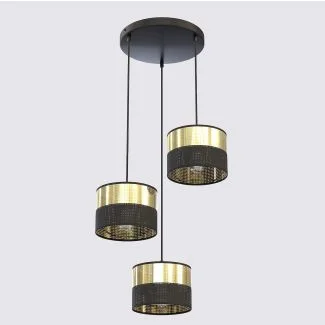 EMIBIG 1649/3PREM LUX 3 BL GOLD PREM LAMPA WISZĄCA