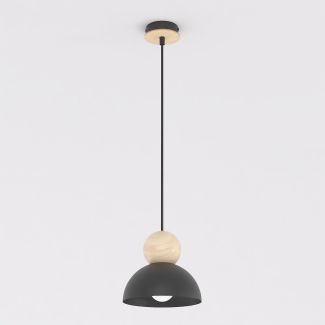 EMIBIG 1676/1S KAKI 1S BLACK LAMPA WISZĄCA