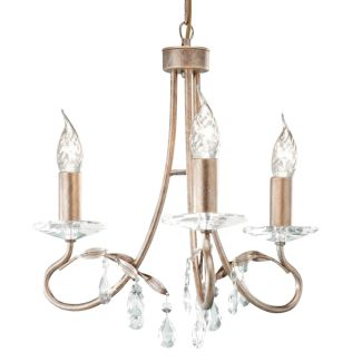 ELSTEAD CHRISTINA CRT3 SILVER/GOLD 3Lt Chandelier/Semi-Flush