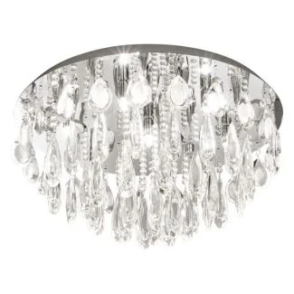 EGLO 93413 LAMPA CALAONDA OPRAWA SUFITOWA DL/7 G9 Ø580 CHROM/KRISTALL CALAONDA