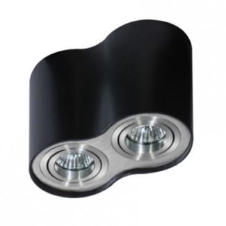 AZZARDO GM4200-BK-ALU / AZ0782 Bross 2 (black/aluminium) Lampa sufitowa