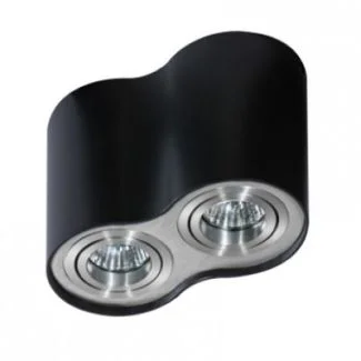 AZZARDO GM4200-BK-ALU / AZ0782 Bross 2 (black/aluminium) Lampa sufitowa