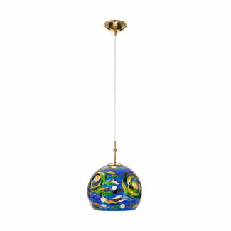 KOLARZ 0392.31S.3.AQ.BG LUNA lampa wisząca złoto 24K