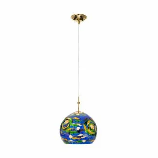 KOLARZ 0392.31S.3.AQ.BG LUNA lampa wisząca złoto 24K