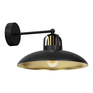MILAGRO MLP8904 Kinkiet FELIX BLACK/GOLD 1xE27