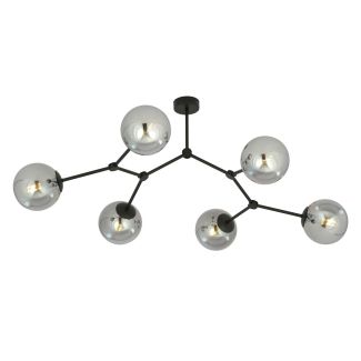 EMIBIG 1134/6 LAMPA SUFITOWA SPACE 6 BLACK/GRAFIT