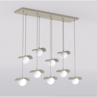 EMIBIG 1760/9 FLORA 9 MOKKA OPAL Lampa wisząca