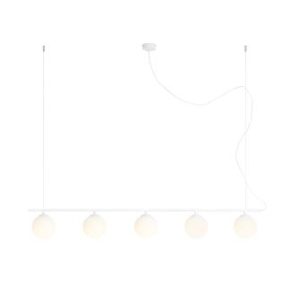 ALDEX 1006F LAMPA WISZĄCA BERYL GLASS 5 KOLOR BIAŁY