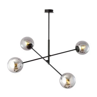 EMIBIG 1167/4 LAMPA SUFITOWA LINEAR 4 BLACK/GRAFIT