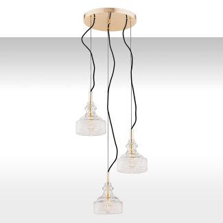 ARGON CRUZ 1462 lampa wisząca 3 pł. na okrągłej podsufitce