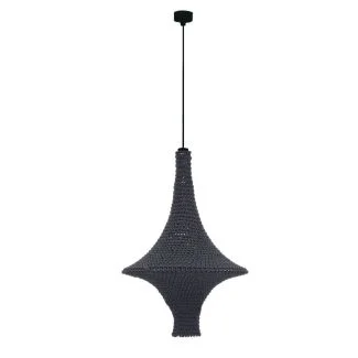 ANTIGO Lampa wisząca Alda M - Czarna (420 mm) 5112