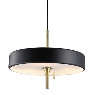 Step into Design MP8872 black Lampa wisząca ARTDECO czarno - złota 35 cm