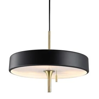 Step into Design MP8872 black Lampa wisząca ARTDECO czarno - złota 35 cm