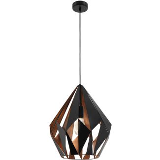EGLO 49878 HL/1 E27 SCHWARZ/KUPFER CARLTON 1