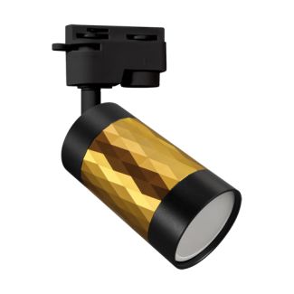 IDEUS 4091 PIANO TRA GU10 GOLD/BLACK Oprawa do zamontowania na szynoprzewodzie