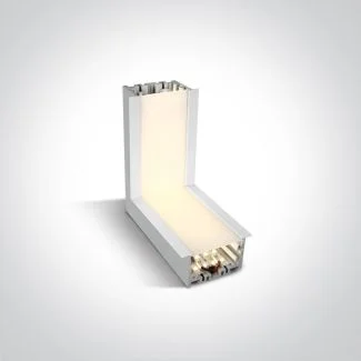 ONE LIGHT 38152RL/W/W biały narożnik ściana-sufit 3000K 10W + 4 klipsy mocujące, 4 złącza & 2 zaślepki