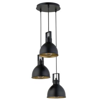 Sigma 32260 MARS 3 lampa wisząca koło czarny/złoty