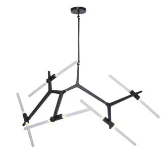 Step into Design ST-1001-10 black Lampa wisząca STICKS-10 czarna