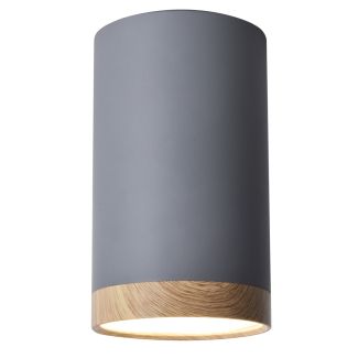CANDELLUX 2282879 TUBA LAMPA SUFITOWA 9W LED 8,8/15 DREWNIANY+SZARY 4000K