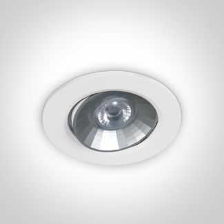ONE LIGHT 11106K/W Egaleo wpust z 3 pierścieniami białym & czarnym & szarym oraz wbudowanym nieściemnialnym sterownikiem LED 100-240V 6W
