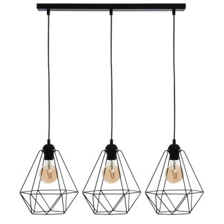 MILAGRO MLP7215 Lampa wisząca BASKET BLACK 3xE27