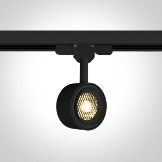 ONE LIGHT 65644T/B/W Kinigos czarny track spot COB LED o strukturze plastra miodu 3000K 8W AC LED