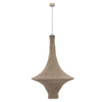 ANTIGO Lampa wisząca Alda L - Beżowa (500 mm) 5119