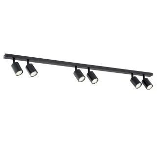 EMIBIG 1312/6 LAMPA SUFITOWA FLASH 6 BLACK
