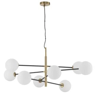 Luces Exclusivas PLATO LE41768 LAMPA WISZĄCA biały,czarny,złoty