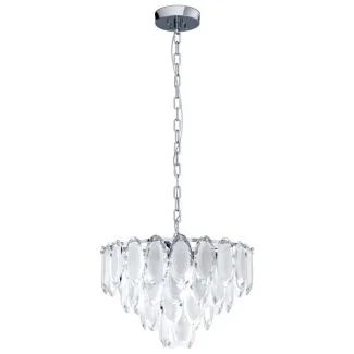 EGLO 39721 LAMPA CARVARIO OPRAWA WISZĄCA HL/7 E14 CHROM SAT/KLAR CARVARIO