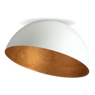 SIGMA 32459 Sfera 90 plafon biały/miedziany