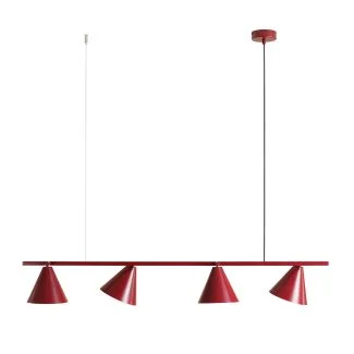 ALDEX 1108L15 LAMPA WISZĄCA FORM 4 CZERWONY KOLOR