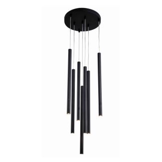 LIGHT PRESTIGE LP-894/7P BK Lungo 7 czarna lampa wisząca