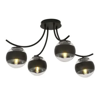EMIBIG 1111/4 LAMPA SUFITOWA BOSTON 4 BLACK/STRIPE