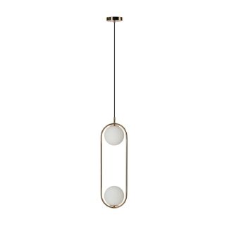AZZARDO AZ4982 COCO 2 PENDANT lampa wisząca złoty,biały